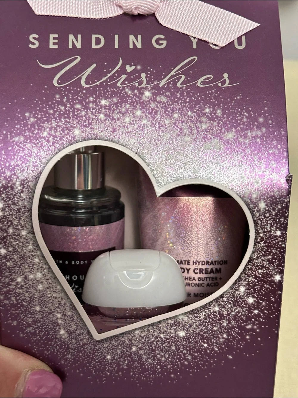 Bath & Body Works Pink A Thousand Wishes Body Cream, Mist & Hand Gel Set